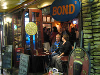 a quiet dining bar where you can drop by alone